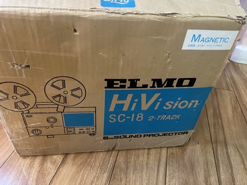 Elmo SC-18 Super 8mm Projector Built In Screen Option  New Belts - Afbeelding 6 van 9