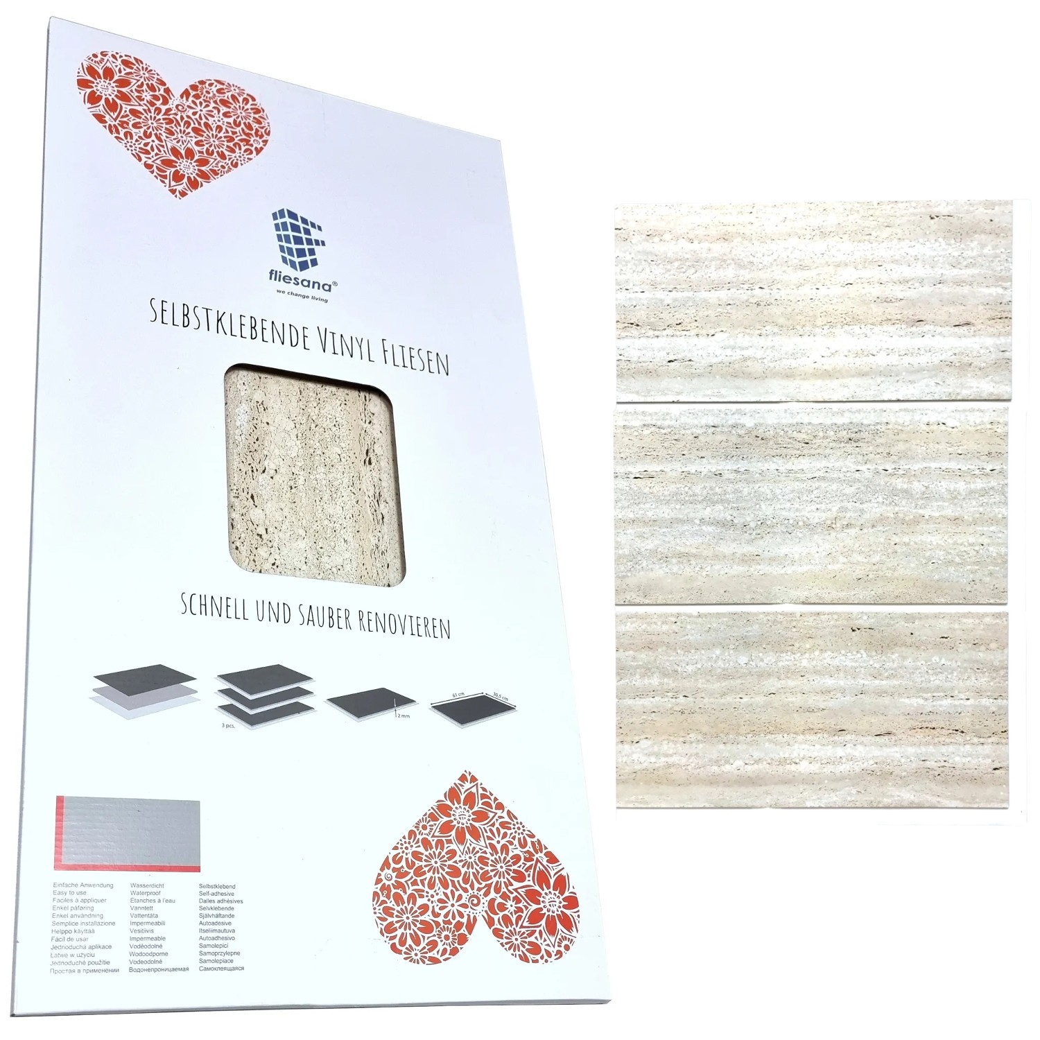 Carreaux de sol SANDSTONE au design naturel haut de gamme boîtier minéral 3SANDSTEIN