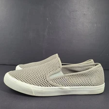 Sperry Top Sider Women's Perforated Leather Boat Casual Shoes Gray STS85348 US12