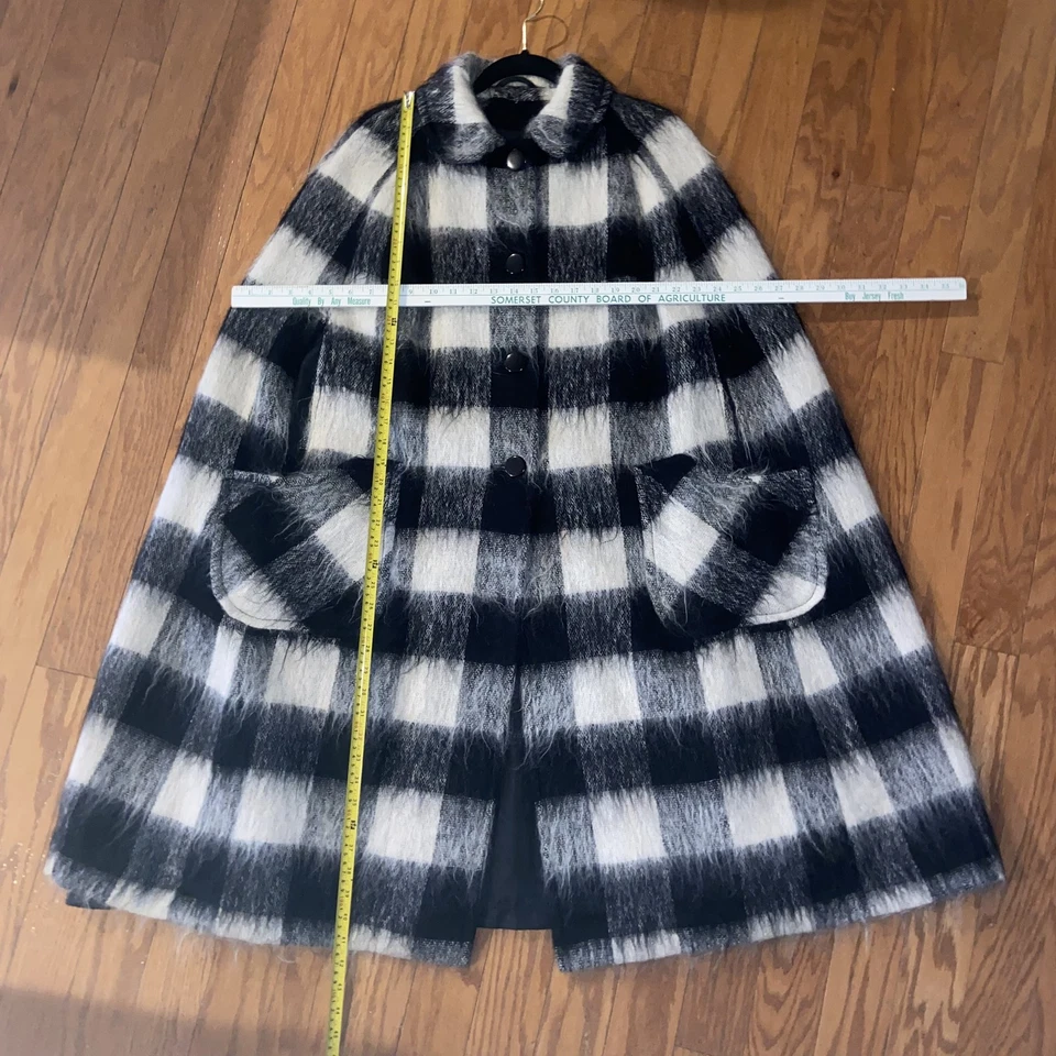 复古 Ben Nevis 外套女式均码格子马海毛羊毛苏格兰角 60 年代 70 年代 — 第 2/4 张图片