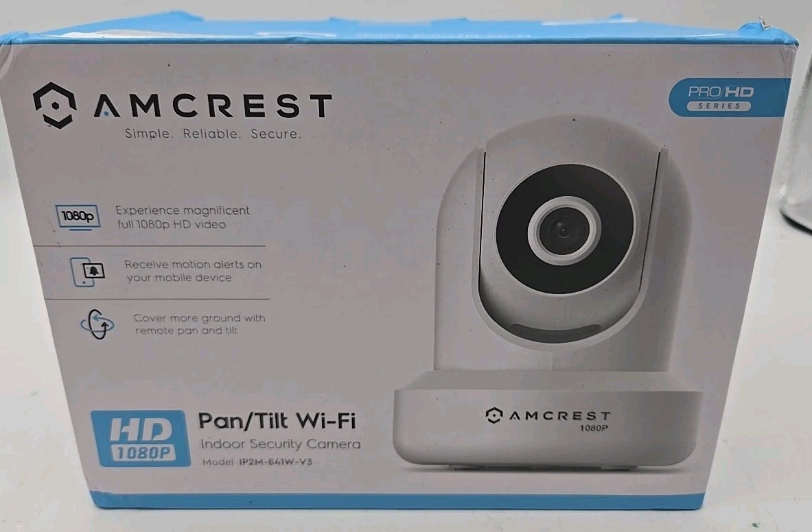 Amcrest ProHD White 1080P WiFi Wireless IP Network Security Camera V3 SEALED (O2