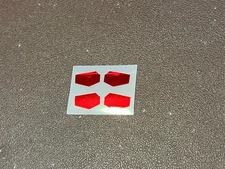 Custom cut vinyl chrome red eye decals upgrade for Magic Square Bruticus