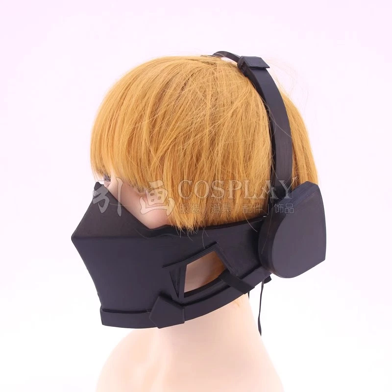Girls Frontline AN94 Ameli Black Half Face Facepiece Halloween Cosplay Mask Prop - Image 4 of 4