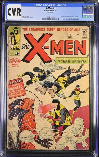 X-Men #1 (COVERS ONLY) 1st App. Silver Age Vintage MCU Marvel Comic 1963 CGC CVR