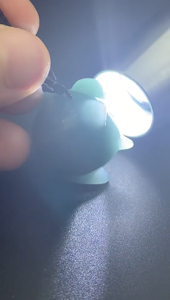 Video Certified Natural Green A Jade jadeite Pendant Cartoon