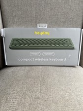 New Heyday Compact Wireless Keyboard. Bluetooth. Green. 536 Hrs Of Battery Life
