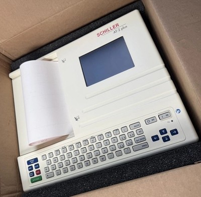 Schiller AT-2 Plus Resting Digital Electrocardiograph ECG EKG w/ Printer