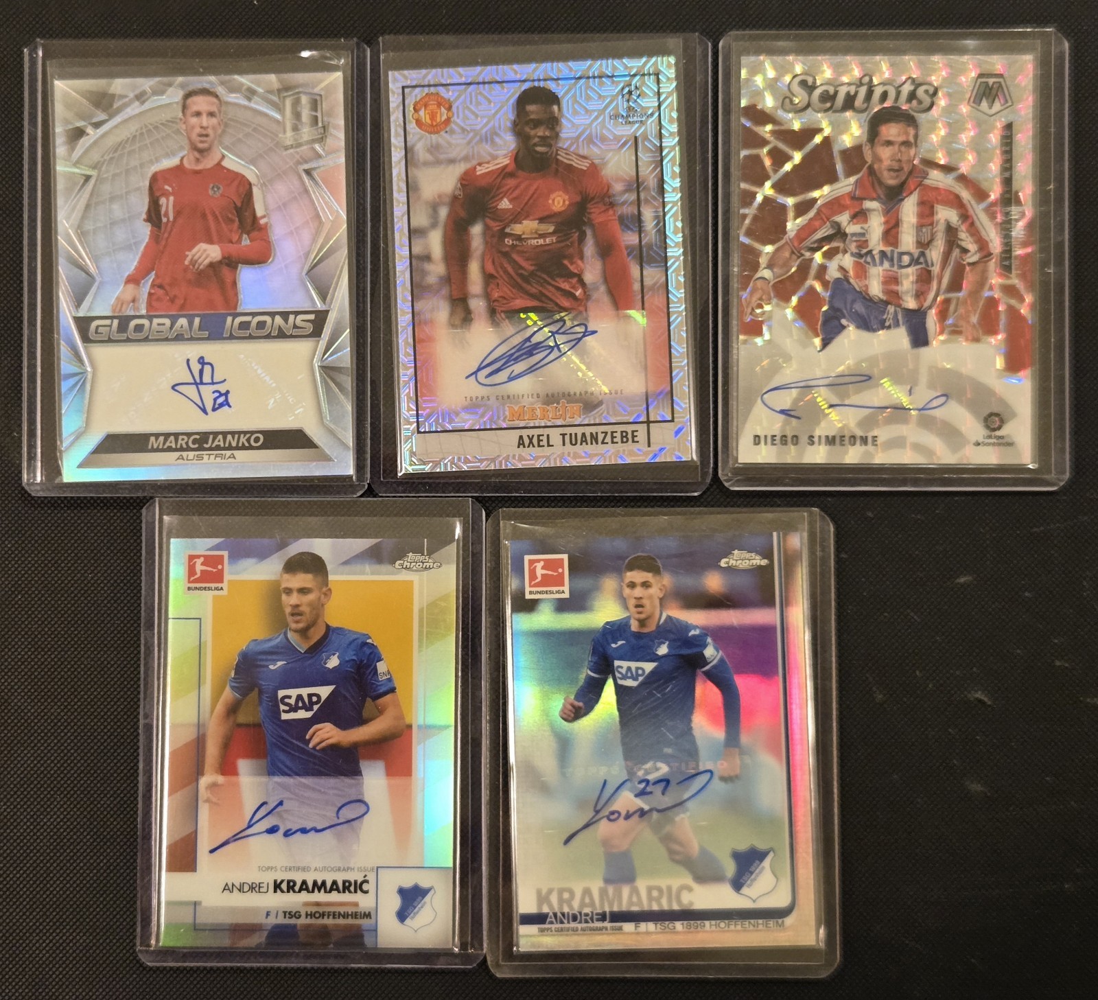 15x Card Autograph Game Used Relic Soccer Lot Chrome Gold Refractor Prizm Silver view 3
