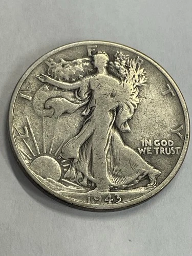 1943 Walking Liberty Liberty Half Dollar VG/F Cond., 90% silver by REEDERSONG