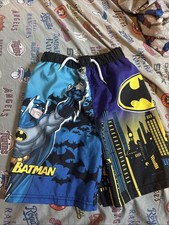 Batman Boys Swimming Trunks Size 7-8  