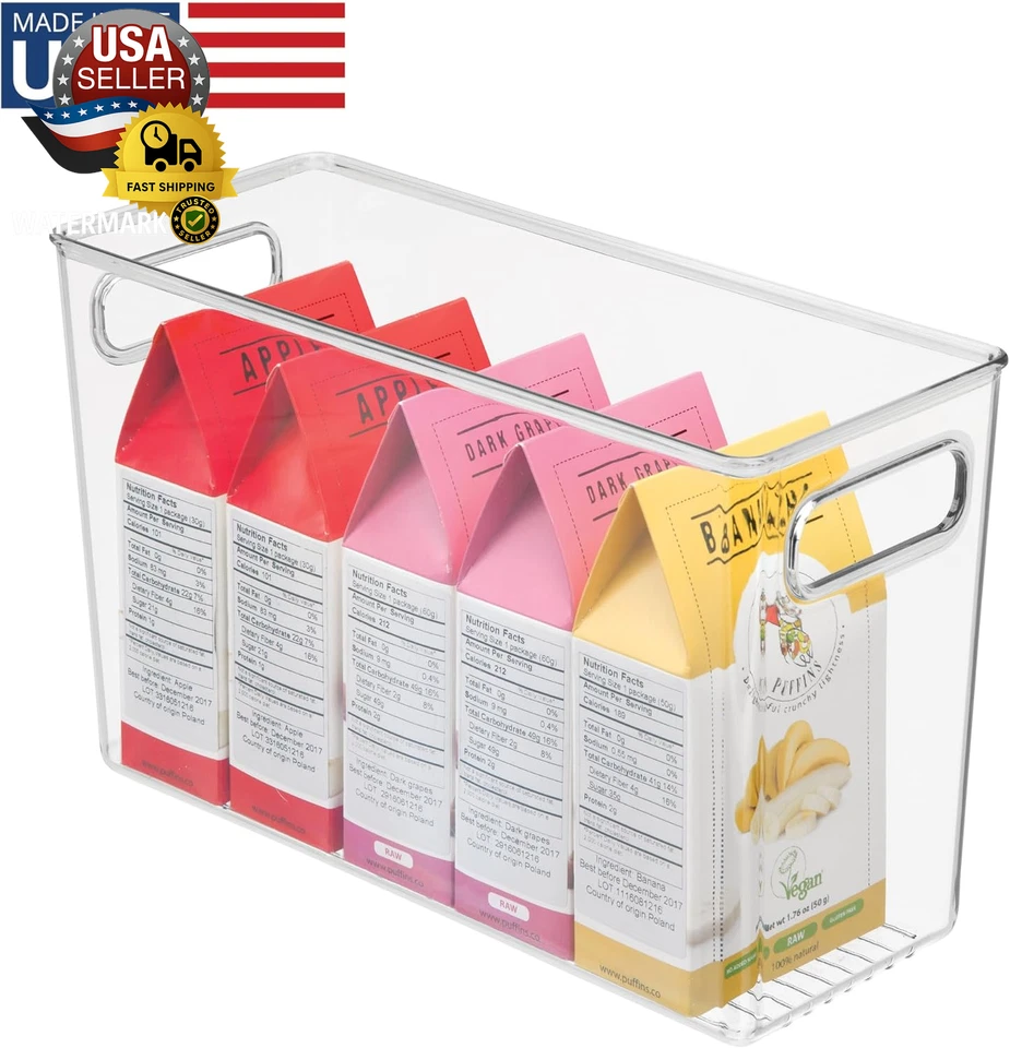 Idesign Plastic Stackable Kitchen Organizer Bin with Easy to Grip Integrated Han - Image 2 of 4