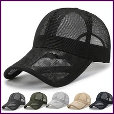 Breathable Sun Protection Caps Fashion Men Women Full Mesh Hats Summer Sunscreen