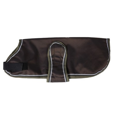 EQuest Hundemantel Ontario, robust und wetterfest, Mocha - 45 cm Windjacke Regen
