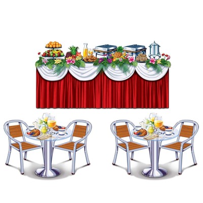 Beistle Cruise Ship Buffet Props - Nautical | Party Supply | Decoration