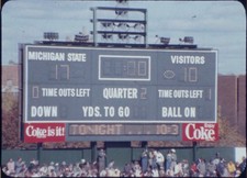 16mm Football Film Segments for Stock Footage Michigan State - Good Color