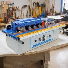 110V Auto Edge Banding Machine Sealing Machine Double-sided Trimming and Gluing