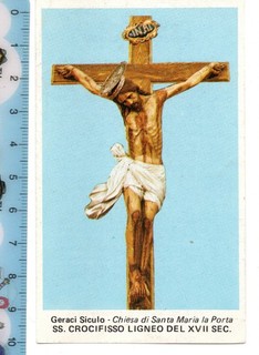 Santino Holy Card SS. Crucifix Geraci Siculo (PA)