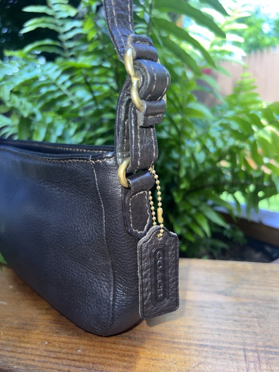 【本日限定★アメリカ製】VINTAGE COACH HAND BAG 5296 RARE Coach Vintage 1986 Original Rambler Black Leather Bag 9735