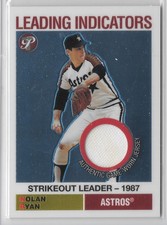 2005 Topps Pristine Legends Leading Indicators Relics Nolan Ryan #LI-NR HOF
