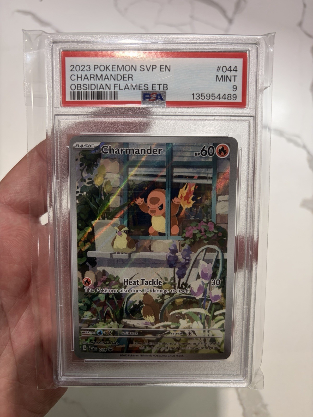 2023 Pokemon SVP EN-SV Black Star Promo Charmander Obsidian Flames PSA 9 #044