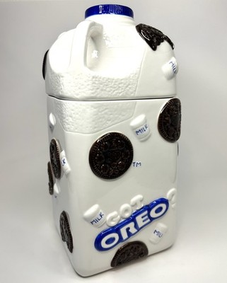 Rare Vintage Nabisco Oreo Cookie Milk Jug Cookie Jar Canister by Houston Harvest