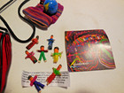 Child's Tiny Red Purse/Pouch with 7 worry dolls  4" x 3.5"  Guatemala Art — photo 4