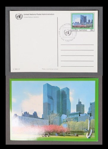 MayfairStamps United Nations FDC 1989 Headquarter Gardens First Day Stationery C