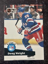 1991-92 Pro Set #549 DOUG WEIGHT ROOKIE RC NMT NHL Hockey Card NEW YORK Rangers. rookie card picture