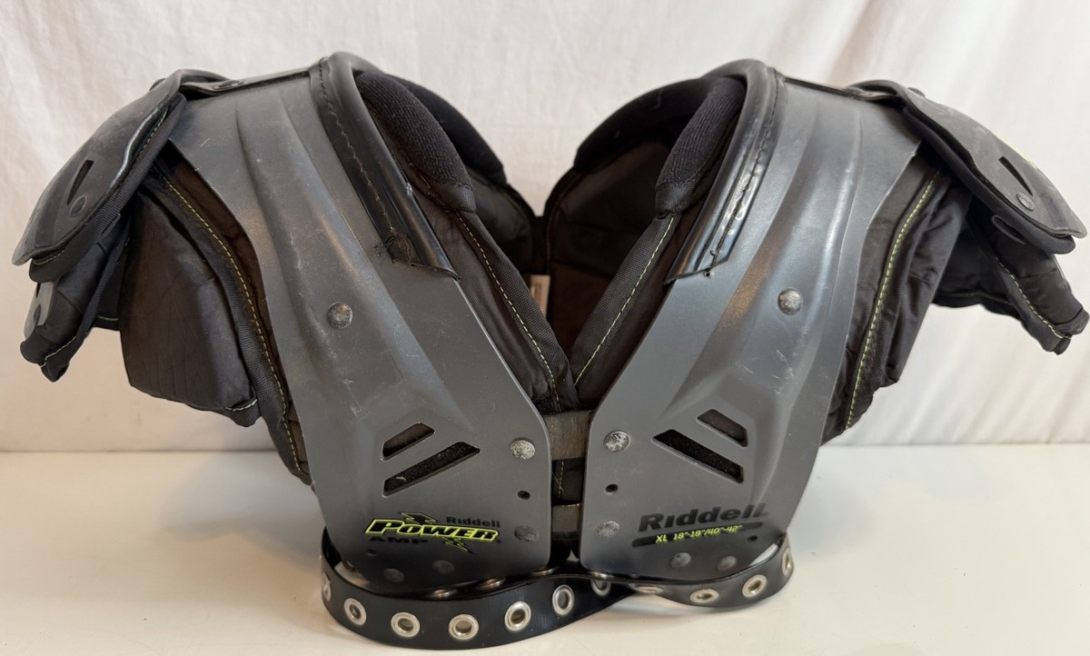 Riddell Power AMP Football Shoulder Pads Size XL 18”-19”/40”-42