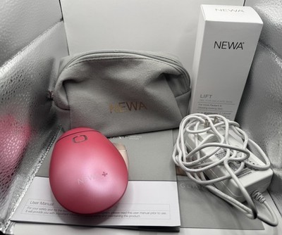 NEWA+ Wireless Pink RF Skin Tightening Lift Device Anti Aging Gel Sealed Tested