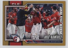 2026 Series 1 Walk This Way Variation Gold Rainbow Foil 37/50 Jose Ramirez 9fn