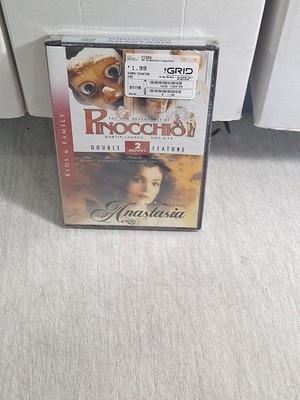 Double Feature: The New Adventures of Pinocchio & Anastasia (DVD) New and Sealed