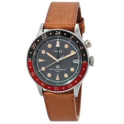 Timex Waterbury Traditional GMT Quartz Coke Bezel Men's Watch TW2V74000VQ