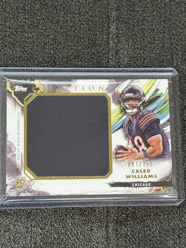 Caleb Williams /150 Player Worn Rookie Jersey Patch Bears QB Topps Inception