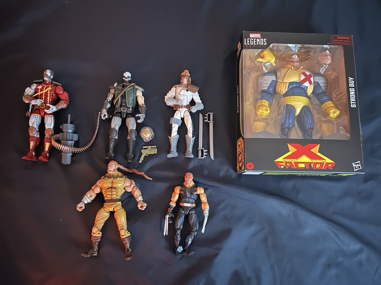 Marvel Legends X-Factor Strong Guy Mixed Lot Action Figures w/ Accessories Boxed