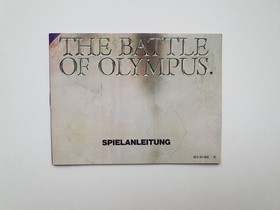 Juego Nintendo NES - The Battle of Olympus - EMBALAJE ORIGINAL con instrucciones