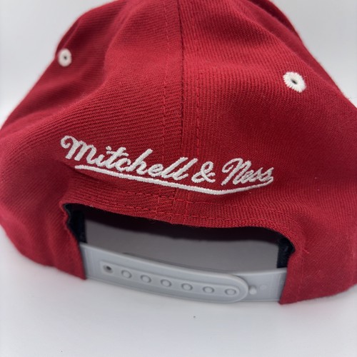Vintage UNLV Runnin Rebels Mitchell & Ness Mens Snapback Cap Hat College Vault - Picture 4 of 7