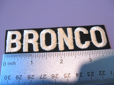 New Old Stock Vintage Retro FORD BRONCO Embroidered Iron-on Patch