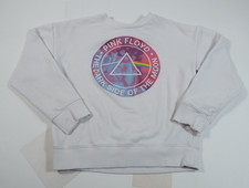 Pink Floyd Girls Dark Side Of The Moon White Sweatshirt Sz L