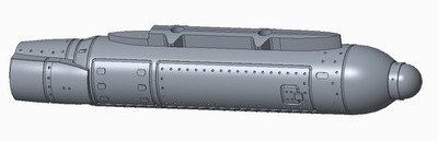 [3D Print]1/72 US AN/AAQ-33 Legion Pod Resin Model for F-15C(2pc)