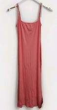 Wild Fable Women's Ribbed Maxi Slip Pink Dress Size M