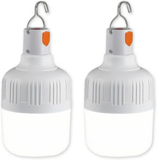 2 Pack LED Camping Light 800 Lumens Rechargeable Hanging Lantern for Outdoor