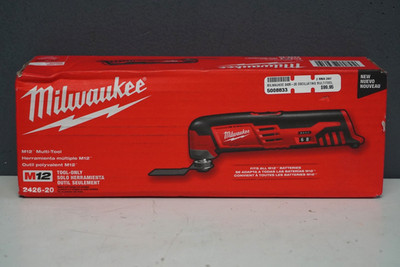 Milwaukee 2426-20 M12 Cordless Oscillating Multi-Tool 12V Li-Ion Tool Only