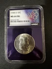 1948-D Franklin Half Dollar NGC MS64 FBL 90% Silver 50C Full Bell Lines