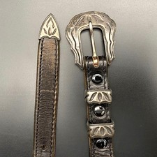 Vintage Chacon Sterling Silver Belt Buckle 3/4"