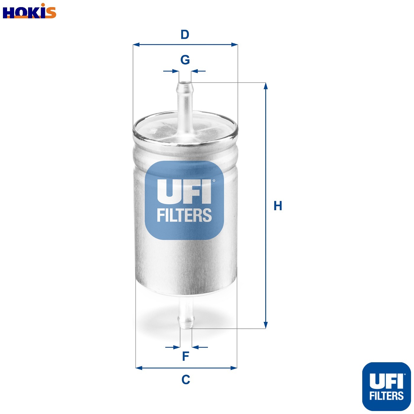 Fuel filter Filter Insert 31.611.00 UFI for OPEL FIAT LADA LANCIA - Image 3