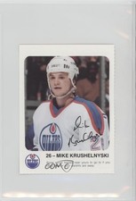 1986 Red Rooster Edmonton Oilers Grocery Store Issue Mike Krushelnyski #26 1d0j