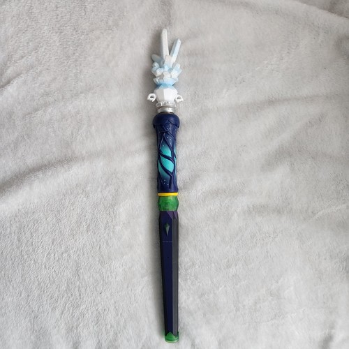 MagiQuest Magic Quest Great Wolf Lodge Wand Blue Green Moon Ice Crystal Topper