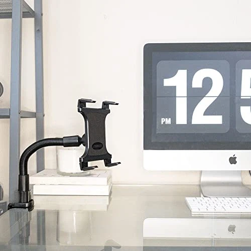 Heavy Duty Gooseneck Tablet Holder with C Clamp Universal Mount for Any Tablet - Image 4 of 4