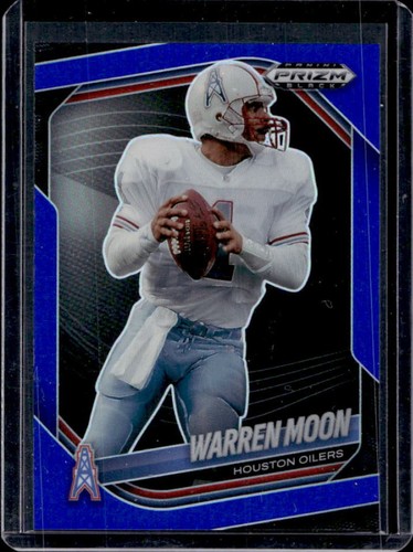 2025 Panini Prizm Black Warren Moon Blue #/199 Oilers